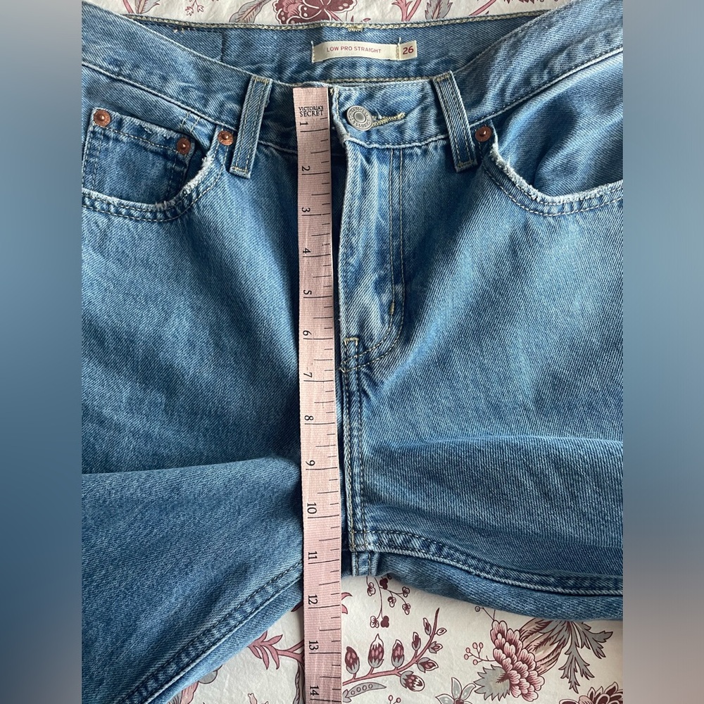 Levi’s Low Pro Straight Charlie Try Medium Baggy Loose Relaxed 90s Jeans Y2K 26 - Picture 14 of 15